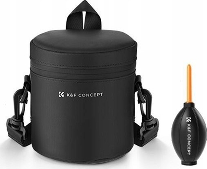 Picture of Pokrowiec Kf Pokrowiec Futera Etui na Obiektyw Lens Wodoodporny 13x10cm + Gruszka K&F / Rozmiar S / KF13.189