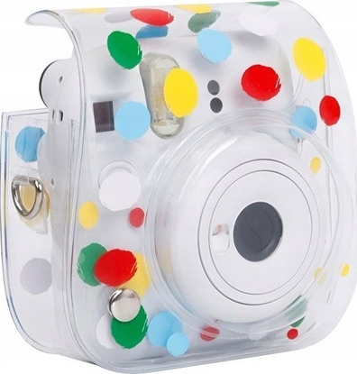 Attēls no Pokrowiec LoveInstant Futera Etui Pokrowiec do FujiFilm INSTAX Mini 12 / Kolorowe Kropki