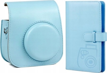 Attēls no Pokrowiec LoveInstant Zestaw 2w1 Futera Etui Fuji Instax Mini 11 + Album Niebieski