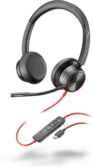 Picture of POLY Blackwire 8225 USB-C Headset, Wired, Office/Call center, 185 g, Headset, Black