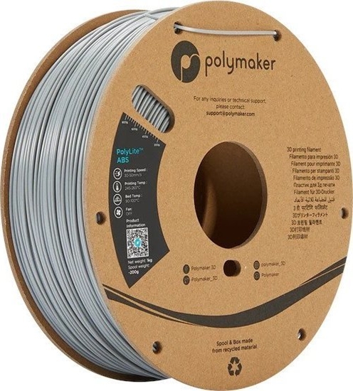 Picture of Poly Filament Polymaker PolyLite ABS 1,75mm 1kg - Grey}