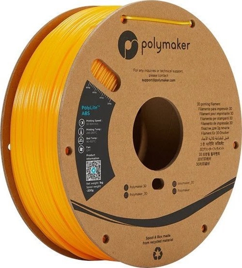 Изображение Poly Filament Polymaker PolyLite ABS 1,75mm 1kg - Yellow}