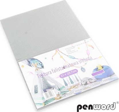 Picture of Polsirhurt Tektura falista A4 matowa srebrna