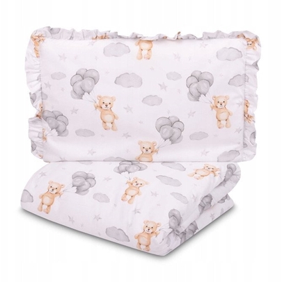 Attēls no POCIEL 2-ELEMENTOWA TEDDY SZARY 100X135 CM