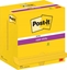 Attēls no Post-It 3M Karteczki samoprzylepne POST-IT® Super Sticky (655-S), 127x76mm, 12x90 kartek, jaskrawo óte