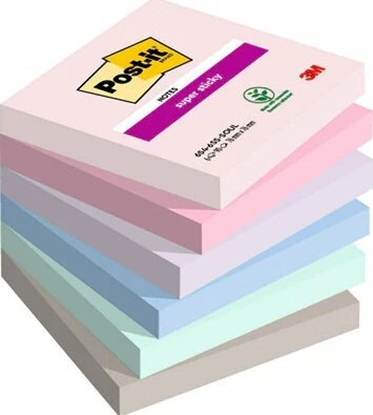 Picture of Post-It 3M Karteczki samoprzylepne Post-it® Super Sticky, SOULFUL, 76x76mm, 6x90 kart.