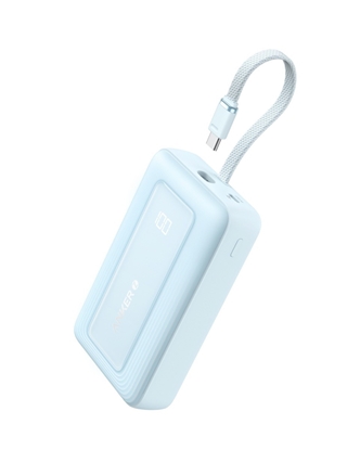 Attēls no Powerbank ZOLO 20000mAh 30W wbudowany kabel USB-C, niebieski