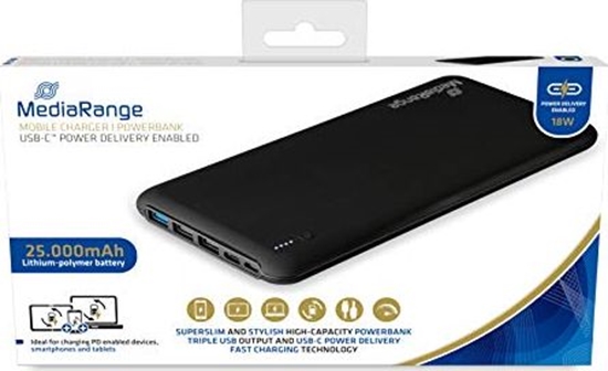 Изображение POWER BANK USB 25000MAH/MR754 MEDIARANGE