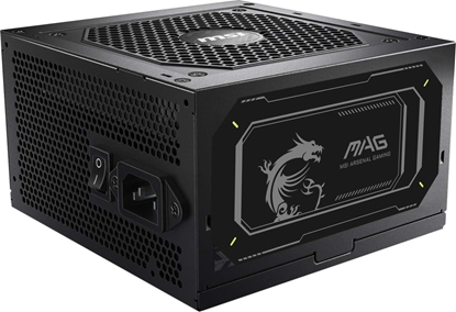 Picture of Power Supply|MSI|MAG A850GL PCIE5 II|850 Watts|Efficiency 80 PLUS GOLD|PFC Active|MAGA850GLPCIE5II