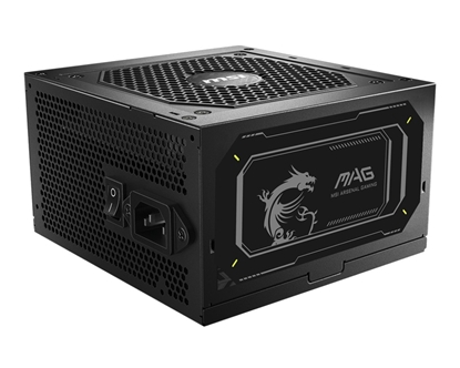 Picture of Power Supply|MSI|MAG A850GL PCIE5 II|850 Watts|Efficiency 80 PLUS GOLD|PFC Active|MAGA850GLPCIE5II