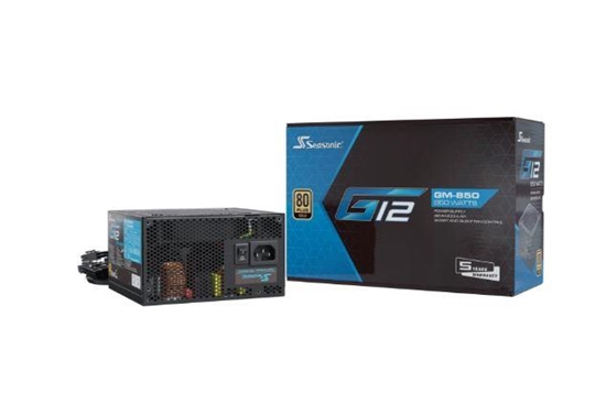 Изображение Power Supply|SEASONIC|G12 GM-850|850 Watts|Efficiency 80 PLUS GOLD|MTBF 100000 hours|SSR-850FM
