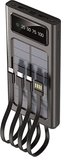 Picture of Powerbank 2GO 2GO Powerbank Solar 10000mAh mit LED Taschenlampe schwarz