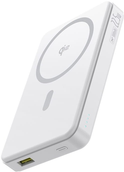 Изображение Baseus Baseus Airpow II 10000mAh Qi2 Power Bank with MagSafe 22.5W with Baseus Simple Series USB-C Cable - USB-C 20V/3A (30cm) - White