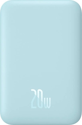 Attēls no Baseus Powerbank Baseus Magnetic Mini 6000mAh, USB-C 20W MagSafe (blue)