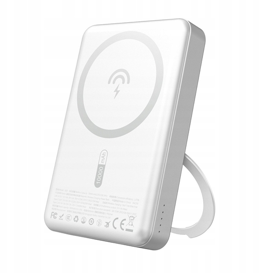 Picture of Powerbank Dudao K28 10000mAh PD 22.5W z MagSafe z metalow obudow i piercieniem-podstawk - srebrny