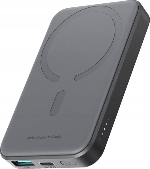 Picture of Powerbank Joyroom JR-W020 Mini Magnetic MagSafe Wireless 5000mAh Czarny