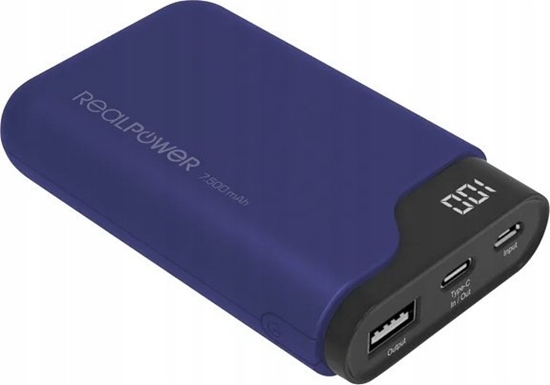 Picture of Realpower Powerbank PB-7500C        Navy Blue       7.500mAh