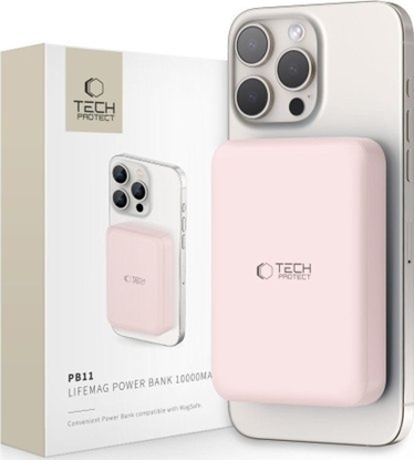 Изображение Powerbank Tech-Protect TECH-PROTECT PB11 LIFEMAG MAGSAFE POWER BANK 10000MAH PINK