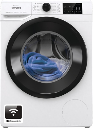 Picture of Gorenje Washing Machine | WPNEI82SBSWIFI | Energy efficiency class B | Front loading | Washing capacity 8 kg | 1200 RPM | Depth 47 cm | Width 60 cm | LED | Steam function | Wi-Fi