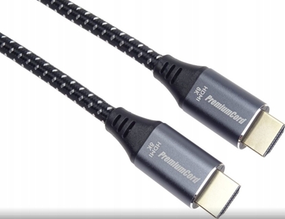 Attēls no PREMIUMCORD Kabel Ultra HDMI 2.1 High Speed + Ethernet kabel 8K@60Hz, zlacené konektory, 10m
