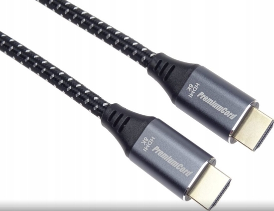 Picture of PREMIUMCORD Kabel Ultra HDMI 2.1 High Speed + Ethernet kabel 8K@60Hz, zlacené konektory, 10m
