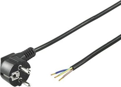 Изображение PremiumCord PREMIUMCORD Kabel Flexo síový tíilový 230V s úhlovou vidlicí 2m erná