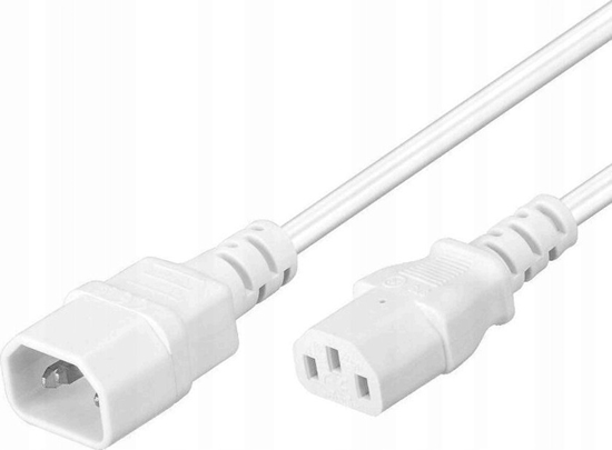 Picture of PremiumCord PREMIUMCORD Prodluovací kabel sí 230V, C13-C14, bílý 3m