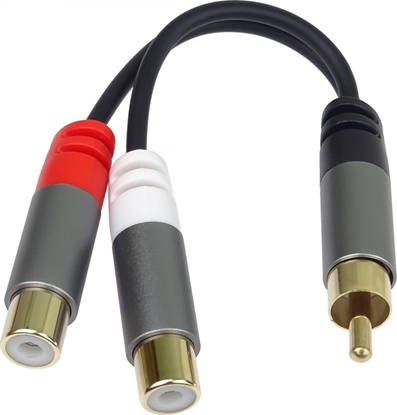 Attēls no PremiumCord PremiumCord rozdvojka HQ CINCH Male - 2x CINCH Female 15cm