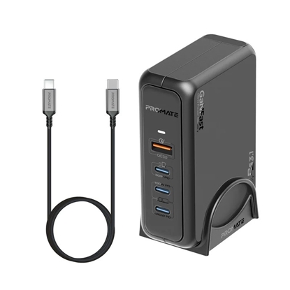Picture of Promate GaNPort-140W GaNFast™ Charging station 140W / USB-C PD 3.1 / QC3.0