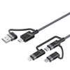Picture of Promate PentaPower Universal Cable 6-in-1 USB-C(A) / micro / Lightning / 1,2m