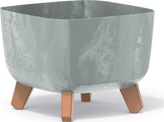 Picture of Prosperplast Doniczka kwadratowa GRACIA SQUARE BETON EFFECT DGQL240E-422U, Kolor Beton, Prosperplast, Wymiary 24x24x18.7 cm