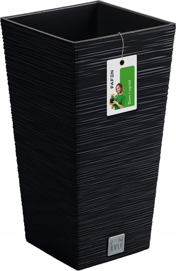 Picture of Prosperplast Doniczka na kwiaty Donica Furu DFSH200 Antracytowa