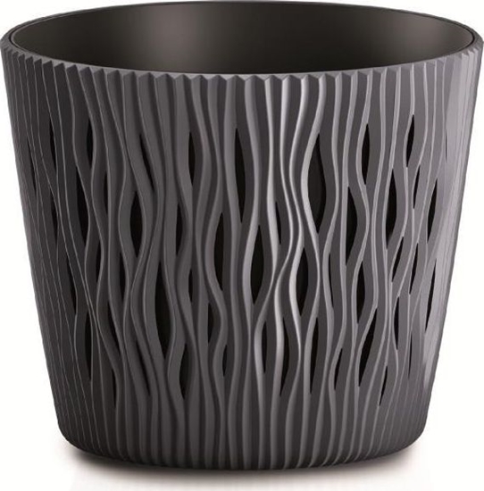 Picture of Prosperplast Doniczka SANDY ROUND - antracytowy r.19cm