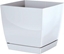 Picture of Prosperplast Doniczka z podstawk kwadratowa Coubi biaa 13,5x12,4cm