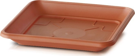 Изображение Prosperplast Podstawka Terra PKWT22 pod doniczk DKWT24, Kolor Terakota, 22x22 cm