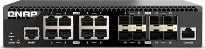 Attēls no Przełącznik zarządzany sieciowo QSW-M3216R-8S8T-EU 8x 10GbE RJ45 8x10GbE SFP+ 