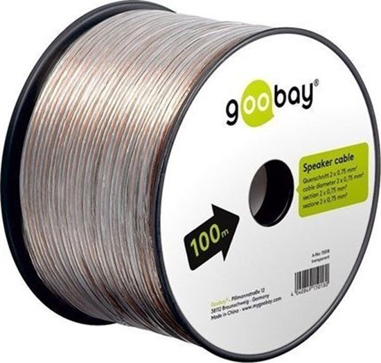 Picture of Przewód Goobay Goobay 15018 Speaker cable transparent CCA, 100 m