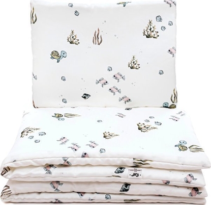 Picture of PULP BAMBOO Bambusowa pociel z wypenieniem do óeczka 80x100 cm-Rybki