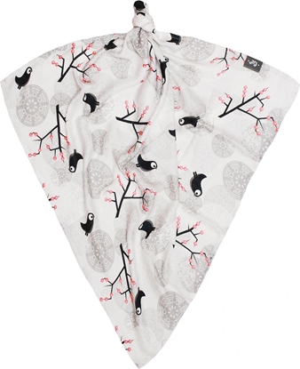 Picture of Pulp Pieluszka Bambusowa z Jonami Srebra Ptaszki na Gazkach (PLP01075)