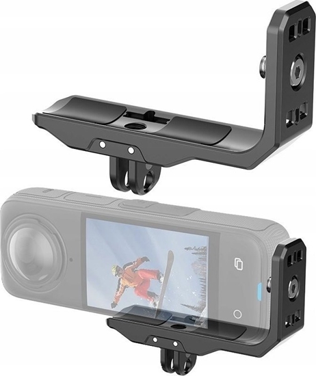 Picture of Puluz Adapter Uchwyt Mocowanie Poziom Pion Na 1/4"" + System Gopro Do Insta360 X4 / Pu982b