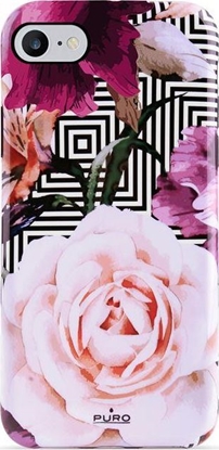 Picture of Puro Puro Glam Geo Flowers - Etui Iphone 8 / 7 / 6s / 6 (pink Peonies)