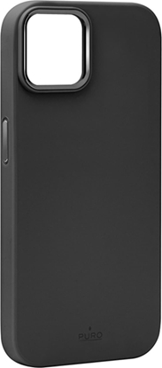 Picture of Puro Puro Icon Mag Pro Silicone Case with MagSafe with Metal Buttons for iPhone 15 Plus - Black