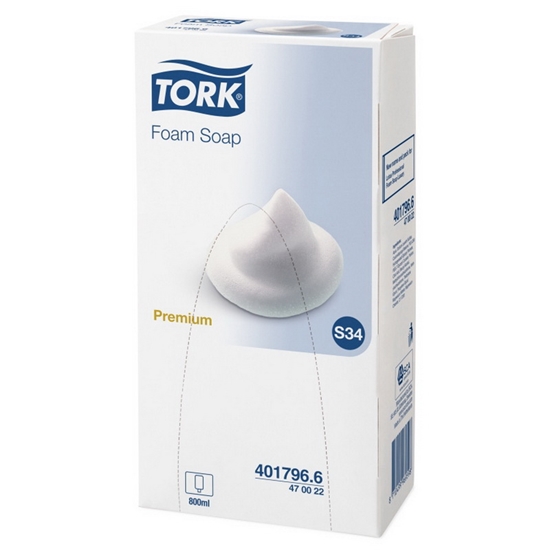 Изображение Putu ziepes TORK Premium Luxury S34, 800ml, baltā krāsā