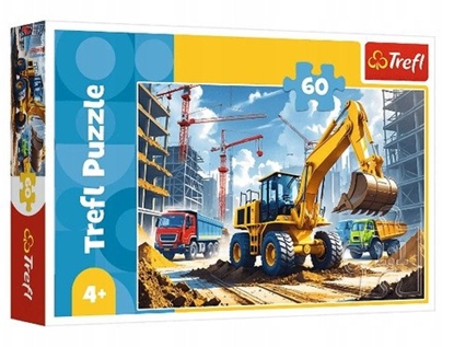 Изображение PUZZLE 60EL TREFL TRAKTOR KOPARKO-LADOWAR PUD20