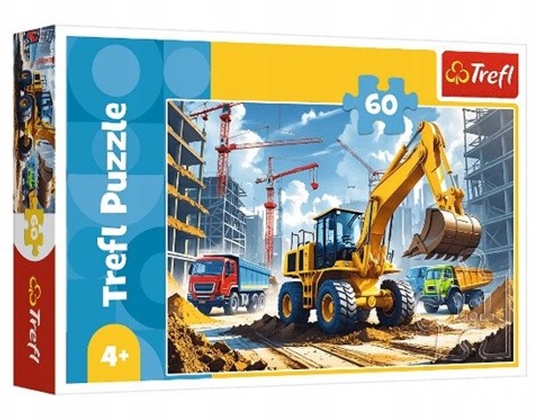 Picture of PUZZLE 60EL TREFL TRAKTOR KOPARKO-LADOWAR PUD20