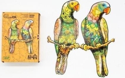 Attēls no PuzzleOK Puzzle drewniane eko 120 Papuki faliste A3
