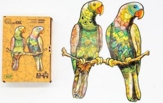 Picture of PuzzleOK Puzzle drewniane eko 120 Papuki faliste A3