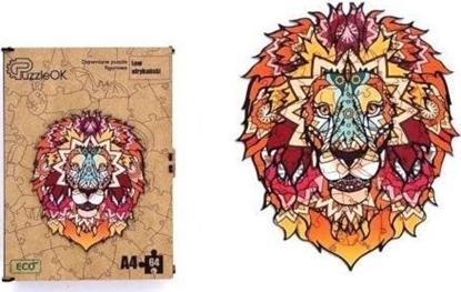 Attēls no PuzzleOK Puzzle drewniane eko 133 Lew afrykaski A3