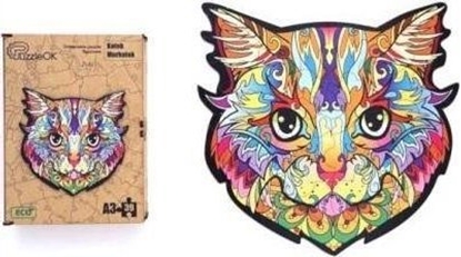 Attēls no PuzzleOK Puzzle drewniane eko 39 Kotek Murkotek A3