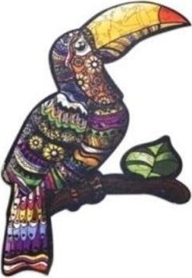 Picture of PuzzleOK Puzzle drewniane eko 60 Tropikalny tukan A4